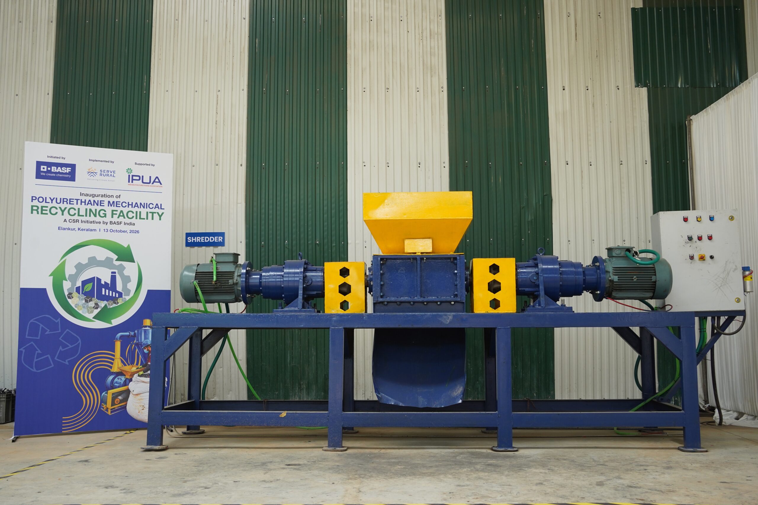BASF India, Green Worms and IPUA polyurethane recycling facility inauguration in Keralam